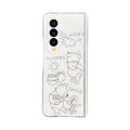 Line Pooh Bear Bass Light Year Applicable to Samsung zflip3/4 Phone Case Foldable Screen zfold2/3/4 Hard Shell. 