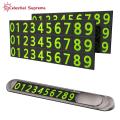 Magnetic Number Stickers for Cars Easy Install Glowing Magnetic Phone Number Plate for Car Park Temporary Parking Number Card with Stickers Buyers' Choice Temporary Parking Number Plate. 