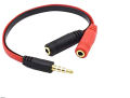 Headphone connector combiner for mobile PC 3.5mm. 