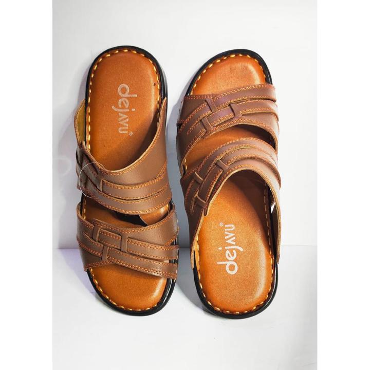 Genuine Leather Hand Made Men's Sandals Open Toe Fashion Casual Wear