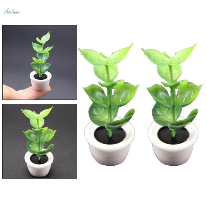 1/12%20Dollhouse%20Miniatures%20Tree%20Plants%20Model%20Garden%20Decoration%20Fairy%20Garden%20-%20Image%205