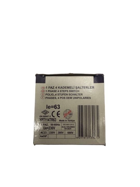 Opas Selector 1 Phase 4 Steps Switch 63A