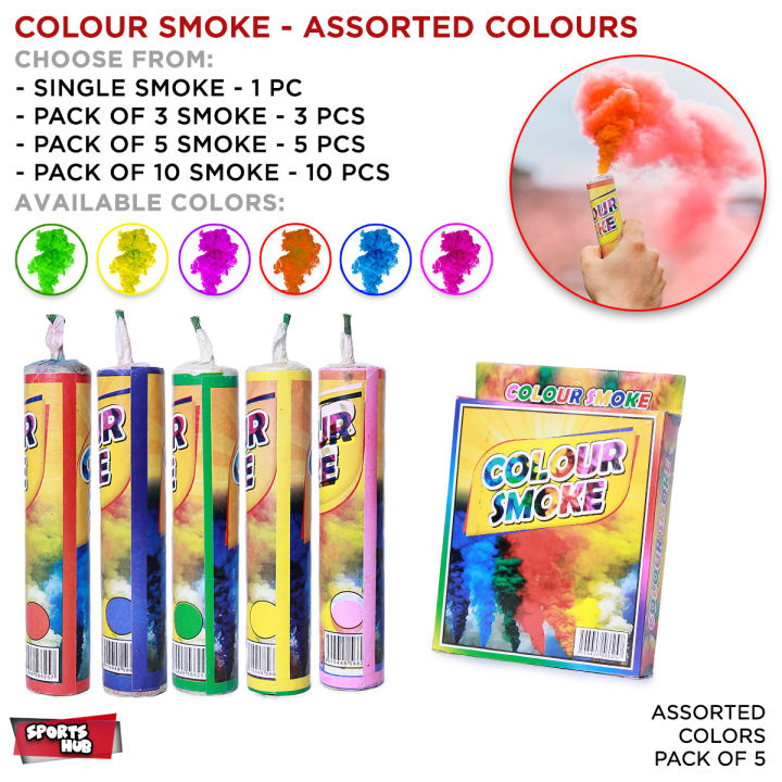 Color Smokee-Bombb Stick Dispenser Hand Held Air Party Smokes Assorted Colors, Colour Run Festival Parties Farewell Photoshoot, Artifical Smokees Powder Poppers Wedding Mehndi Celebration Smmoke Decoration Blue Green Yellow Pink Red Purple Party