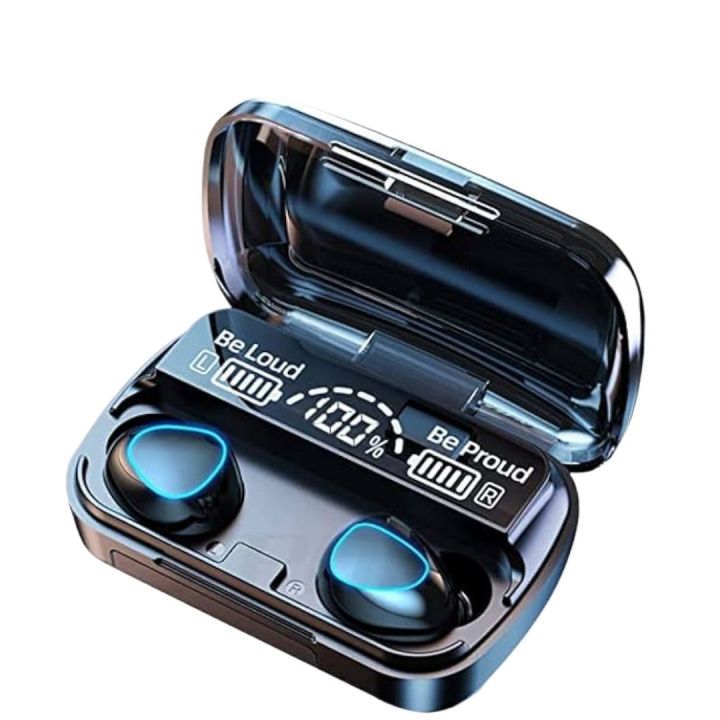 FLICK M10 Air buds Wireless Bluetooth EarBuds Stereo Earphones with Power bank Bluetooth Ear phone Ear Buds Airdots Premium Quality For All Smart Phones