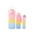 Water bottle color water bottle squeeze plus 1PC 3 model black gradient lun inspirational college water bottle with straw cute. 
