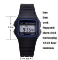 Vintage Black Digital Wrist Watch Classic Retro Unisex Design. 