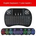 RF500 - Mini Wireless Keyboard - 7 Colors Backlit - For Android Tv Box and Televisions. 
