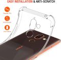 For Nokia 7 Plus Back Cover Shockproof Transparent Soft TPU Silicone Protector Phone Case with Shock Absorption Bumper Corners. 