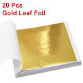 Gold Leaf Foil for Arts & Calligraphy Walls Frames Furniture & Ceiling Decorations 20Pcs DesireOutlet. 
