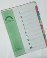 Office file Paper Dividers Separators 20 Card Dividers 22.5 x 29.7cm A4, Multicolor. 