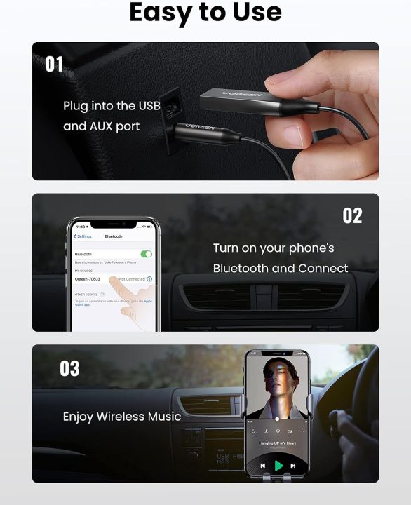 UGREEN%20Bluetooth%20aux%20adapter%20car%20with%20Bluetooth%20TF%20Card%20Slot,%20Car%20Bluetooth%20Aux%20Adapter%20with%20TF,%20Micro%20SD%20Music%20Play,%20Aux%20Bluetooth%20Audio%20Receiver%20with%20Mic,%20Plug%20Play%20for%20Car%20Home%20Stereo%20-%20Image%206