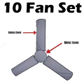 FAN Cover for Ceiling - Protection From Dust Dust Proof Three Blade Ceiling Fan Cover 5star-14. 