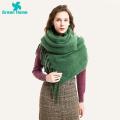 Green Home Shawl Wrap Comfortable Windproof Winter Female Wrap Scarf. 
