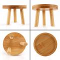 3X Wooden Plant Stand Flower Pot Base Holder Stool High Stool Balcony Succulent Round Flower Shelf for Indoor Outdoor. 