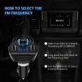 Criacr Bluetooth Car Transmitter, Wireless In-Car FM Transmitter Radio Adapter Car Kit, FM Transmitter Car with Dual USB Charging Ports, Hands-Free Calling, Music Player Supports TF Card & USB Disk. 