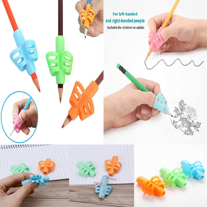 Stationery Accessories Silicone Children Pencil Holder Kids Handwriting Pencil Grips Kids Pencils Grip, School Supplies Pen Grip Stationery For Kids