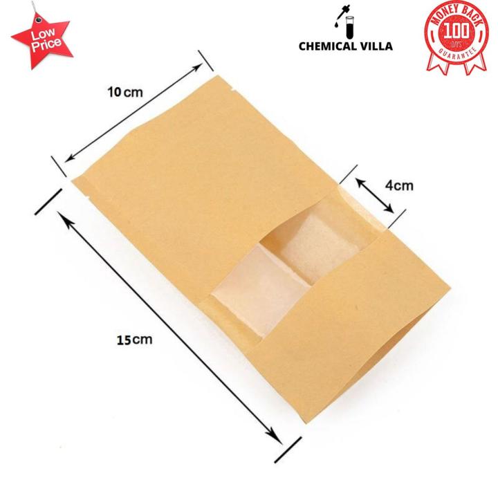10x15%20cm%2050pcs/Lot%20Brown%20kraft%20paper%20stand%20up%20pouch,%20stand%20up%20paper%20bags%20with%20window%20and%20zipper%20Packaging%20material,Pack%20of%2050%20(10cm%20Width%20x%2015cm%20Length)%20Kraft%20Bags%20with%20Window%20Stand%20Up%20Ziplock%20Seal%20Paper%20Bag%20Resealable%20Large%20Food%20Storage%20Pouch%20-%20Image%202