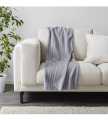 IKEA VITMOSSA Throw, grey, 120x160 cm imported Products. 