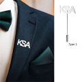 Decent Article Custom Name Brooch, Name Coat Pin For Men, Name Brooch, Name Lapel Pin With Latest Design Fully Customized. 