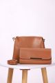 Versatile Collection of 3Pcs Stylish Ladies Handbags With Long Shoulders & Stylish Designs Ladies Hand Bags for Girls, Casual Women PU Leather Handbag Fashionable Large Capacity Crossbody & Shoulder Bags, Women Purse Handbag 3Pcs Handbag [GREY BAG]. 
