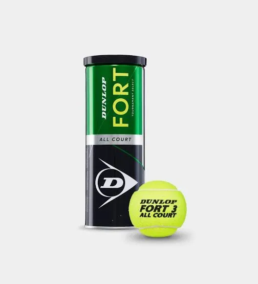 DUNLOP%20FORT%20ALL%20COURT%20Tennis%20ball%20(Pack%20of%203%20Balls)%20-%20Image%203