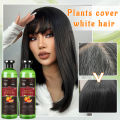 Fruit Vinegar Black Hair Color Gel  For Hair Permanent Black Dye Gel For Cover White Gray Hair 250Ml. 