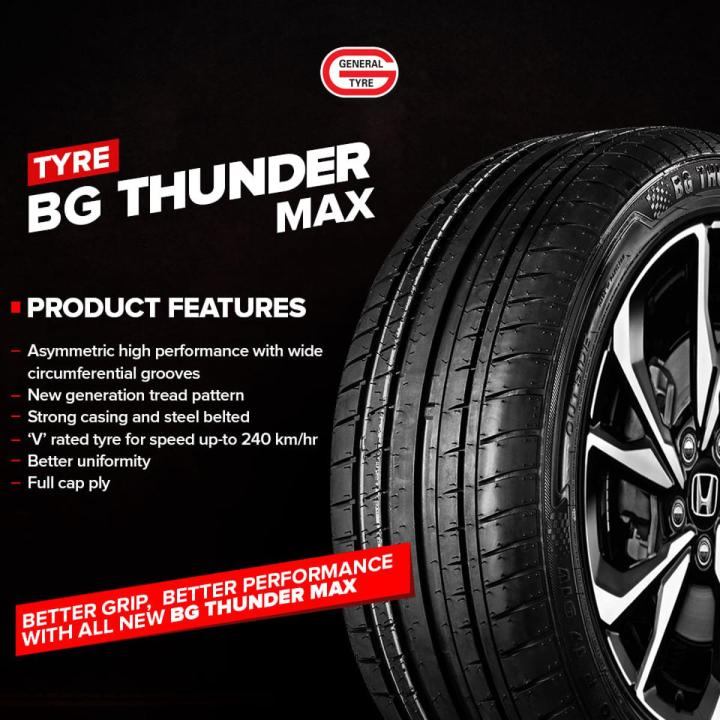 GTR TYRES BG THUNDER MAX | TUBELESS TYRES WITH WARRANTY | (1 TYRE PRICE)