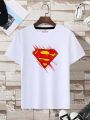 Galactic Hubs White Superman T-Shirt. 