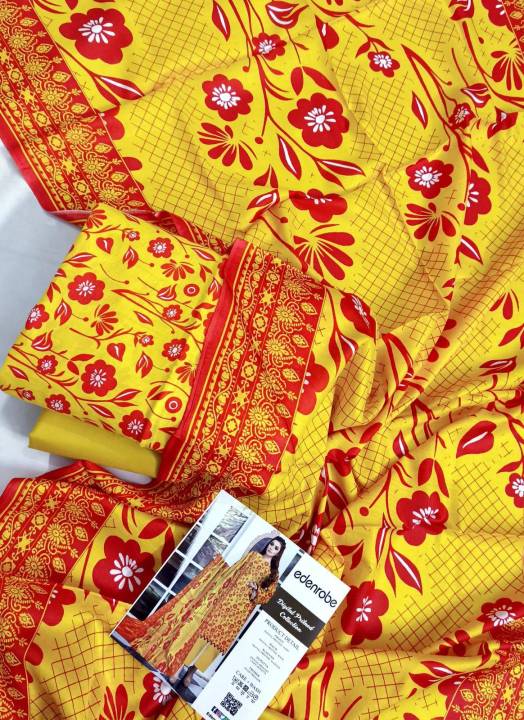 3 peice unstitched suits for womens