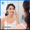 Self Adhesive Acrylic Mirror Square Shape, Flexible Plastic Mirror Sheets Wall Stickers, Frameless Small Wall Mirror, Non GLass Mirror, Wall mounted Sticky Mirror Gym Mirror. 