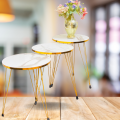 Coffee Table - table -1 Pcs / Set of 3 Round - coffee table - side table - furniture - tables - center table - wooden table - furniture bedroom set - center table set for drawing room - nesting tables - centre table - side tables - round table. 