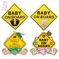 Baby on Board Car-Styling Vehicle Body Windshield Reflective Sticker Decals. 