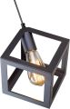 3 in 1 Square Matte Black Pendant Light With Round Base Fixtures Over Kitchen Island, Hanging Ceiling Lights, E26/E27 Medium Base, Bulbs not Included.. 