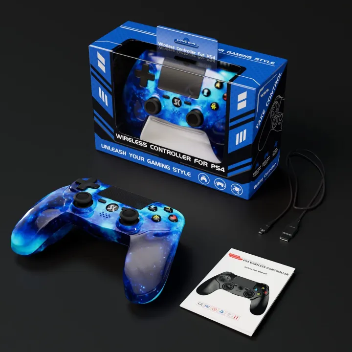 Wireless%20Controller%20for%20PS4,%20Blue%20Galaxy%20Nebula%20Style%20High%20Performance%20Double%20Vibration%20Controller%20Compatible%20with%20PlayStation%204%20/Pro/Slim/PC%20with%20Sensitive%20Touch%20Pad,%20Audio%20Function,%20Mini%20LED%20Indicator%20-%20Image%208