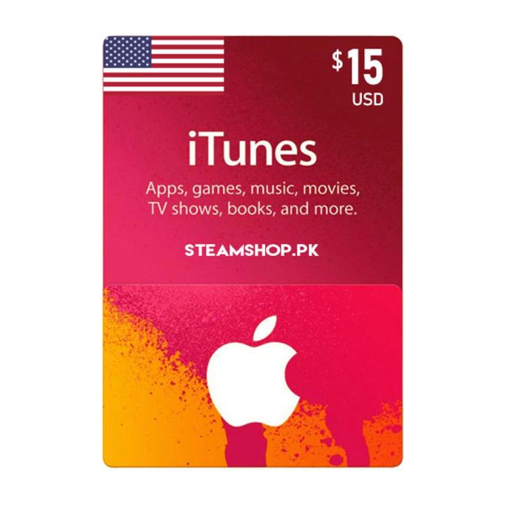 USD 15 Apple iTunes Gift Card US