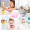 Silicone Bath And Body Shower Brush With Soap Dispenser Baby Bath Scrubber Ultra Soft Silicone Bath & Shower Brush Silicone Body Brush Massage Bath Brush Shower Scrubber SILICONE MASSAGE BATH BRUSH. 