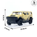 Hummer 4×4 Model Die-Cast Metal Toy Car – 1:43 Scale – Front Doors Openable – Size Approx. 3-Inches – Yellow. 