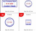 Customize rubber stamp with your own choice with free stamp pad. 