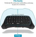 MoKo Green Backlight Keyboard for Xbox One Controller, Xbox Series X/S, Wireless Gaming Chatpad Keypad with USB Receiver&3.5mm Audio Jack, Xbox Accessories for Xbox One/One S/Elite/2 Controller, Black. 