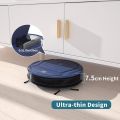 OKP LIFE K2 Robot Vacuum Cleaner, Super Thin, 2200Pa Suction,100Mins Runtime, Self-Charging Robotic Vacuum Cleaner, Work with Voice Controlled best for Pet Hair, Carpets cleaning. 