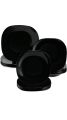 Luxury Black Marble 18-Piece Dinner Plate Set – 6 Rice Plates, 6 Deep Plates, 6 Quarter Plates, Premium Marble Dinnerware Set, Elegant and Sophisticated Tableware. 
