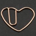 100 Pieces Heart Shaped Paper Clips for Office School Rose Gold. 