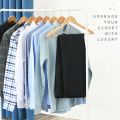 Set Of 1, 3, 6, 12 Wood Hanger, Non-Slip Wooden Hangers, Laundry Cloths Wooden Hanger, Solid Wooden Closet Hanger. 