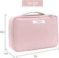 Waterproof Makeup Storage Bag with Pouch 2 in 1 | Makeup Brushes Bag & Toiletries Organizers with Full of Storage | Cosmetic Brush Kit | Make Up Bags Pouch with Zipper For Travelling | Multipurpose Traveling Cosmetic Bags for Women. 