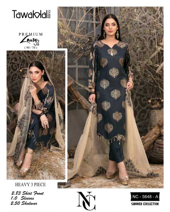 TAWAKAL MOST HIT ARTICAL 3 PIECE LAWN 90/70