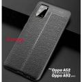 Oppo_A52 Autofocus Litchi Pattern Design Soft Flexible Protectives Back Cover Back Case Auto focus. 