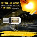 CANBUS LED Turn Signal Indicator Bulbs For Car Amber Yellow 1156 BA15S Waterproof High Quality Super Brightness 3014 144 SMD 7506 1003 1073 Hazard Lights. 