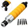 bellylady Woodworking Electric Carving Machine Chisel Tool with 5 Carving Blades 15.5*3CM Orange. 