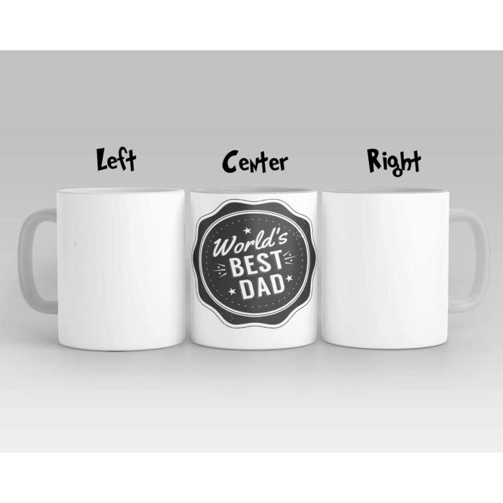 World's Best Dad in Batch Mug Custamized Mug 330Ml | Daraz.pk