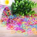More Then 100 Pieces of multi Color Elastic Rubber Band Hair Ties for Girls and Women. 